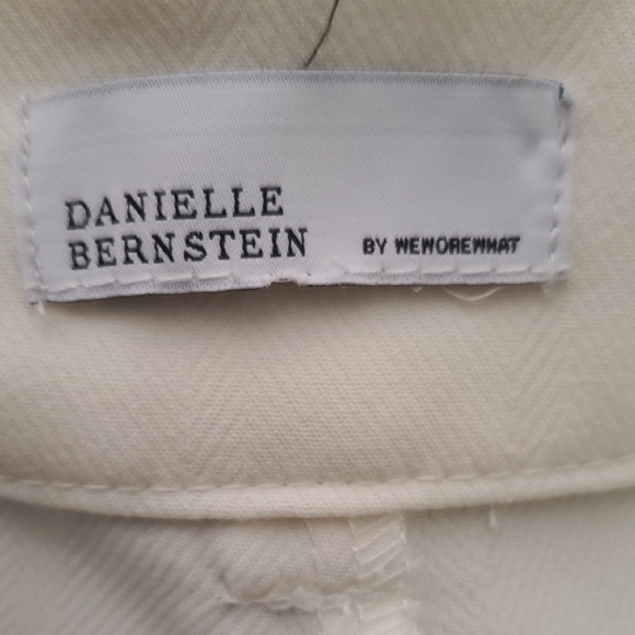 DANIELLE BERNSTEIN Green and Cream Women's Shorts - Picture 15 of 15